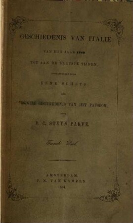 Geschiedenis van Italië van het jaar 1789 tot aan de laatste tijden, vorafgegaan door eene schets der vroegere geschiedenis van het pausdom, II