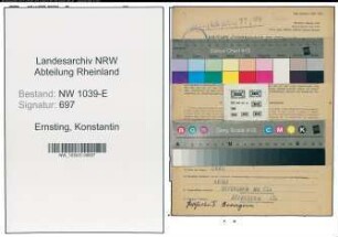 Entnazifizierung Konstantin Ernsting , geb. 26.01.1913 (Gaertner)