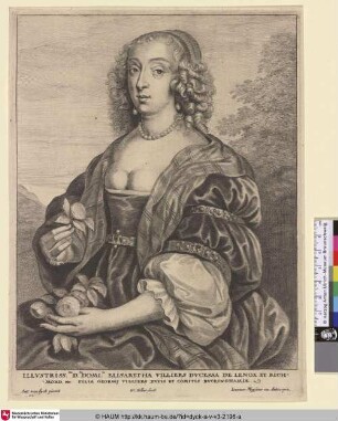 Elisabetha Villiers [Porträt der Mary Stuart of Lennox; Mary Villiers, Duchess of Lennox and Richmond; Portret van Mary Villiers, hertogin van Richmond en Lennox]