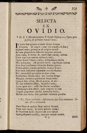 Selecta ex Ovidio.