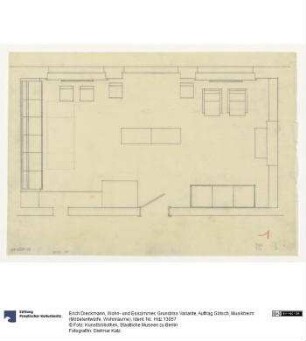 Wohn- und Esszimmer, Grundriss Variante (Auftrag Götsch, Musikheim)
