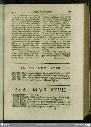 In Psalmum XXVII. Psalmus XXVII.
