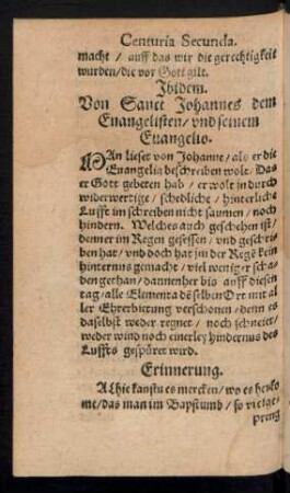 Von Sanct Johannes dem Evangelisten ...