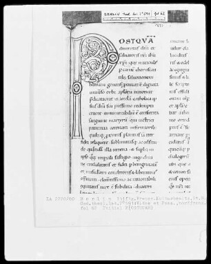 Vitae et Passiones — Initiale P(OSTQUAM), Folio 62recto