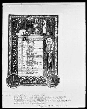 Psalterium mit Kalendarium — Kalendar, Folio 1verso-7recto — Buchseite September, Folio 5verso