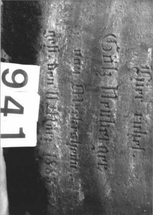 Grabstein 941 (Detailaufnahme 3)