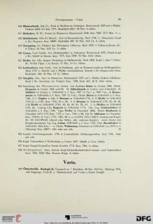 Varia (Nr. 929-990)