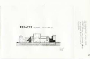 Theater in der Rankestraße, Berlin-Charlottenburg (Diplomarbeit bei Willy Kreuer): Schnitt 1:200