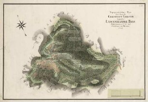 Topographischer Plan über den in der Gravschafft Eberstein liegenden Langenbrander Bann