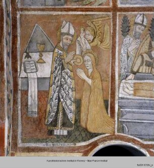 Szenen aus dem Leben der Heiligen Maria Magdalena : Die Letzte Kommunion der Heiligen Maria Magdalena durch den Heilige Maximin, Bischof von Aix