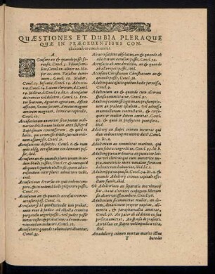 Quaestiones Et Dubia Pleraque Quae In Praecedentibus Conclusionibus continentur.
