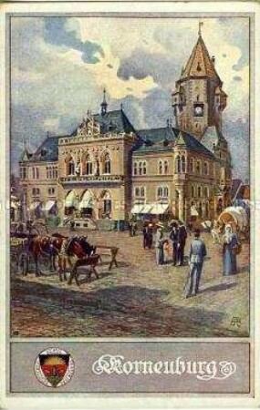 Korneuburg, Postkarte des Deutschen Schulvereins Nr.235