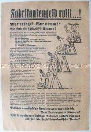Illustrierter Sonderdruck der Deutschen sozialdemokratischen Arbeiterpartei zur Parlamentswahl in der Tschechoslowakei 1935