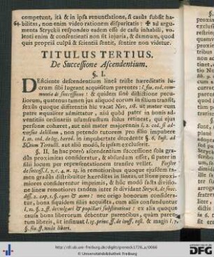 Titulus Tertius.