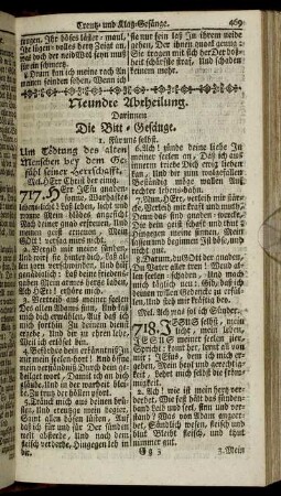 Neundte Abtheilung. Die Bitt-Gesänge.