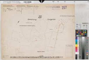 Vellern (Beckum), Umlegung Vellern, Bl. 19 Schätzungsriß u. Urkarte 1 Ennigerloh Flur 20