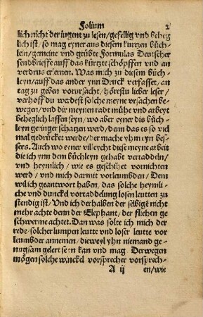 Ein Kurtz Formular vnnd Cantzley büchlin, darynn begriffen wirdt, wie man einem yegklichen, wz Standts, wirde, eheren vn[d] wesen er ist, schreyben soll