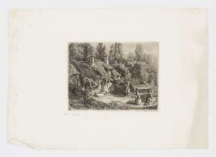 Hütte am Brunnen, Blatt 1 der Folge "Acht Radierungen von Dampierre"