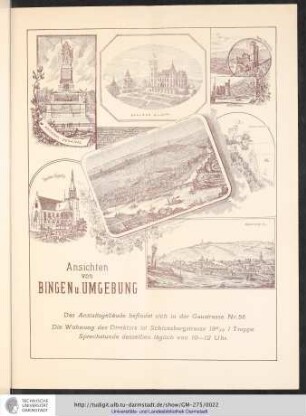 Ansichten von Bingen u. Umgebung