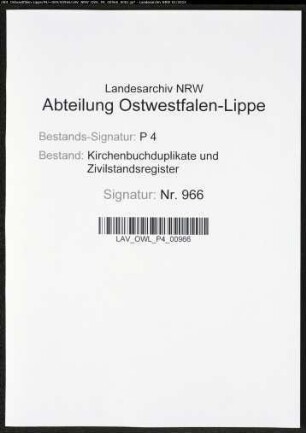 Kirchenbuchduplikat der katholischen Gemeinde Breckerfeld (GHT 1863-1874). (Gemeinde: Breckerfeld, katholische Gemeinde)