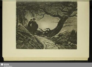 Caspar David Friedrich - Zwei Männer in Betrachtung des Mondes