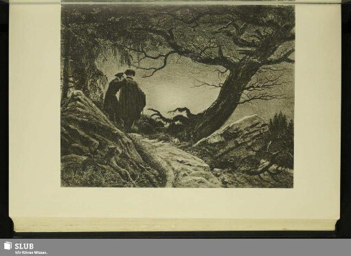Caspar David Friedrich - Zwei Männer in Betrachtung des Mondes