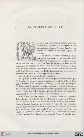 2. Pér. 1.1869: La collection du Lau