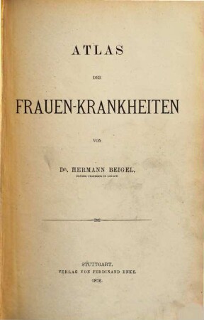 Atlas der Frauen-Krankheiten