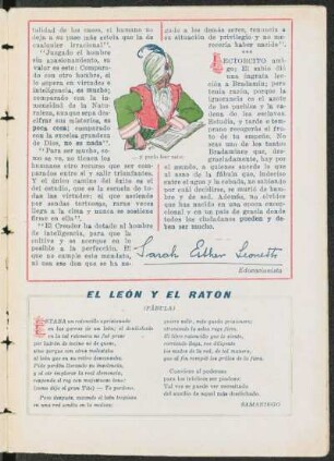 El león y el ratón : (Fábula)
