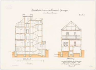 Physikalisches Institut der Universität Göttingen: Querschnitte 1:100