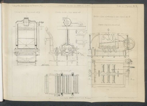 Pl. VI. Grilloir a gaz. A double effet