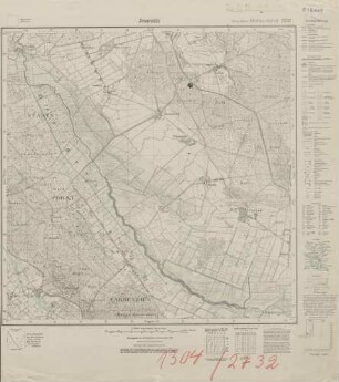 2732 Jessenitz, Meßtischblatt (4cm - Karte)