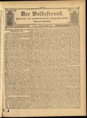 Ausgabe vom Sonntag, den 30. Oktober 1910.