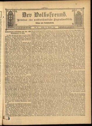 Ausgabe vom Sonntag, den 30. Oktober 1910.