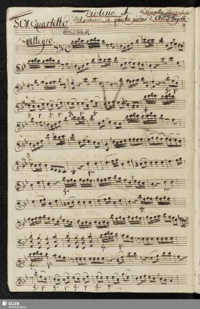 501. Quartetto: Bel piacere in questo giorno / Anfossi, P.