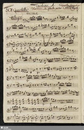 501. Quartetto: Bel piacere in questo giorno / Anfossi, P.