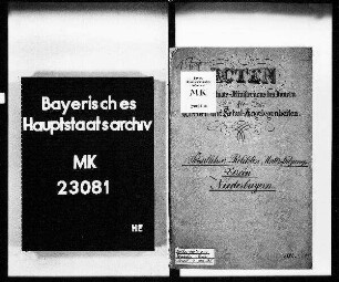 Volksschulwesen: Niederbayern: Schullehrer-Relikten-Unterstützungsverein.
