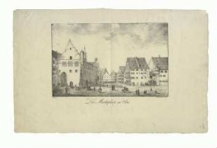 Marktplatz. Nordseite. Um 1820