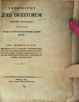 Conspectus iuris digestorum