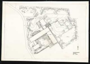 Grünflächen am Schulzentrum, Hilden: Berufsschule: Lageplan 1:200