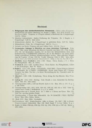 Rheinland (Nr. 1-273)