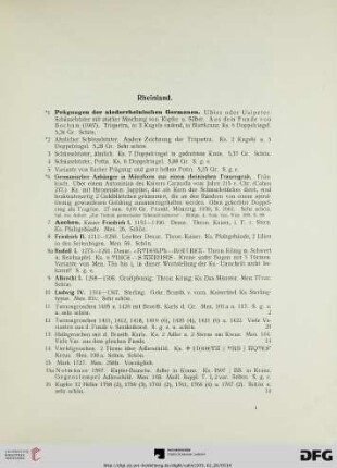 Rheinland (Nr. 1-273)