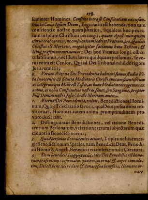 Aeterna Dei Providentia, voluit, Benedictiones Hominum ...
