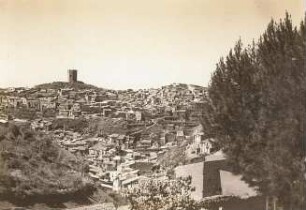 Enna. Blick auf die Stadt mit dem Torre di Federico II.