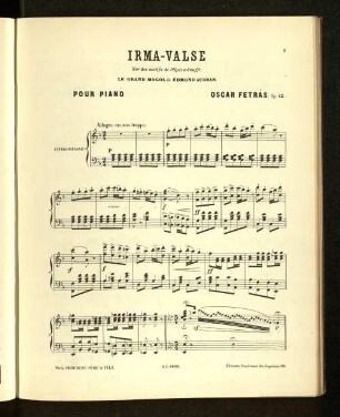 Irma-Valse. Piano.