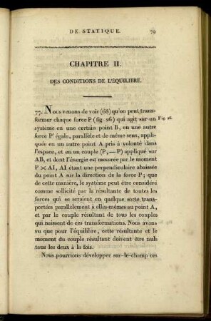 Chapitre II. Des Conditions De L'Equilibre.