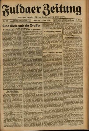 Ausgabe vom Dienstag, den 13. Juni 1922.