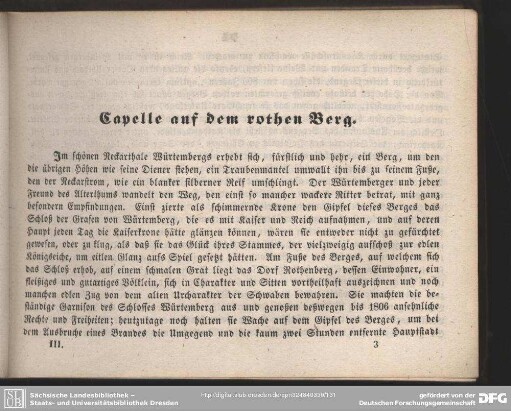 Capelle auf dem rothen Berg