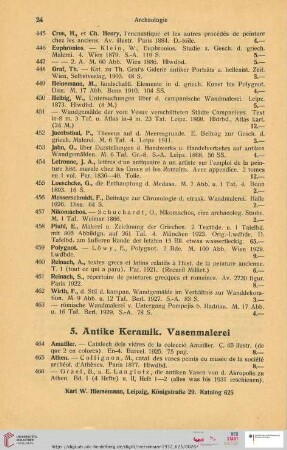 5. Antike Keramik, Vasenmalerei (Nr. 464 - 559)