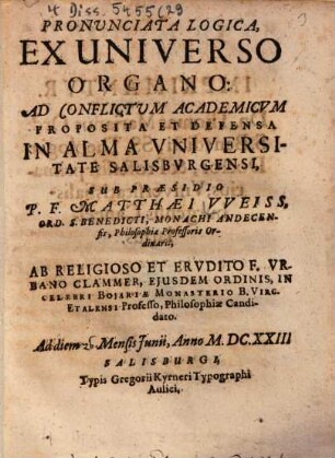 Pronunciata Logica, Ex Universo Organo